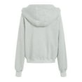 thumbnail image 4 of UngA Women Zip Up Hoodie Drawstring Cute Hoodies Fall Jacket Oversized Casual Sweatshirts with Pocket Hoodies Women (Light Gray,L), 4 of 7