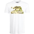 thumbnail image 1 of Camiseta gráfica Univibe California Camo Bear hombre blanca extragrande, 1 of 1
