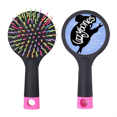 thumbnail image 1 of Black Sloth Animal Outline Natural Salon Detangling Hair Brush Cushion Base, 1 of 3
