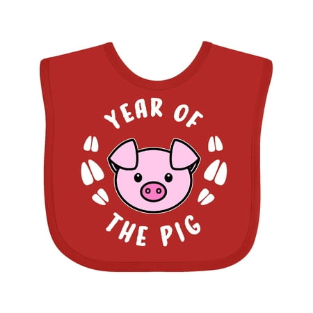 

Inktastic Year of The Pig Chinese Zodiac Boys or Girls Baby Bib
