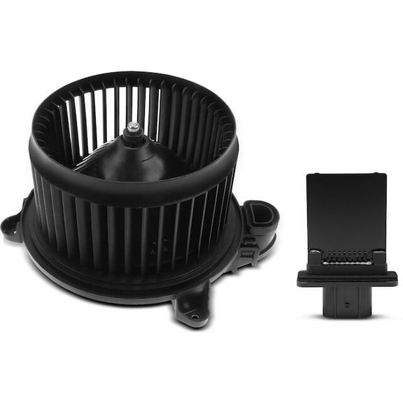 Front HVAC Blower Motor and Resistor Kit 2 - Compatible with 2011 - 2013 Ford Fiesta 1.6L 4-Cylinder 2012