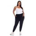 thumbnail image 4 of White Mark Pantalon Jogger Harem Taille Haute pour Femmes, Lot de 2, 4 of 6