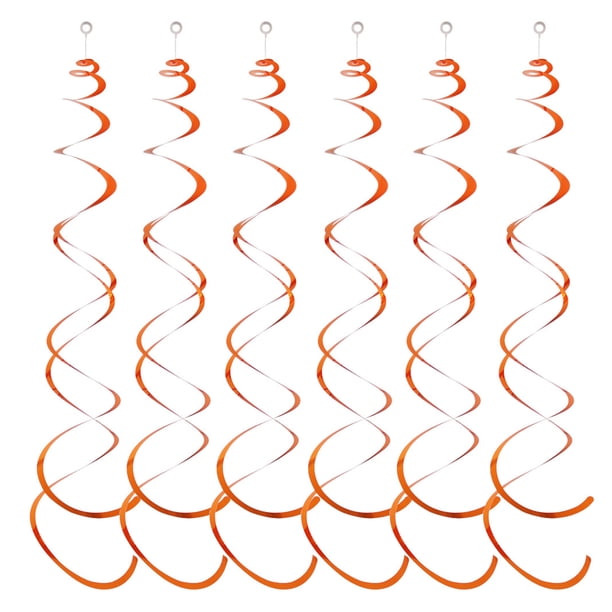 Naiovety 6x colgante en de estrella de cumpleaños, colores vibrantes personalizados, guirnalda colgante de graduación de Kits de decoración para fiestas Naranja