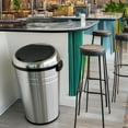 thumbnail image 5 of Hls Commercial Trash Can 23 Gallon Round Sensor, Stainl HLS23RC, 5 of 6