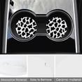 thumbnail image 3 of Car Coasters 4 Pack Stone Car Cup Holder Cow Camouflage Absorbent Drink Car Coaster Ceramic Set Small 2.56 inch Cup Coasters, 3 of 7