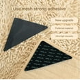 thumbnail image 1 of Triangle Carpet Grippers – Non-Slip, Reusable Rug Pads for Secure Placement on Hardwood, Tile & Marble Floors (8 pieces in a bag [grid strong adhesive]), 1 of 5