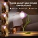 thumbnail image 5 of Lámpara de escritorio inalámbrica de flores | Luz LED recargable ajustable de cuello de ganso con puerto USB, 3 modos de color, regulación sin escalones, 16" de alto, rosa/rojo/amarillo/naranja, 5 of 8
