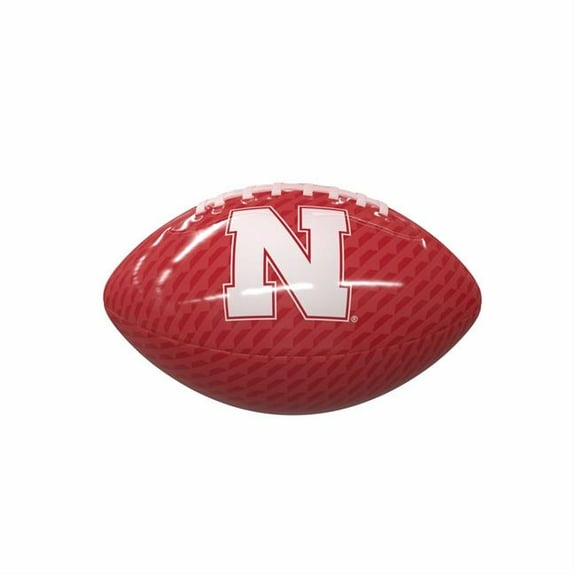 Logo Brands 182-93MG-1 Nebraska Carbon Fiber Mini Size Glossy Football