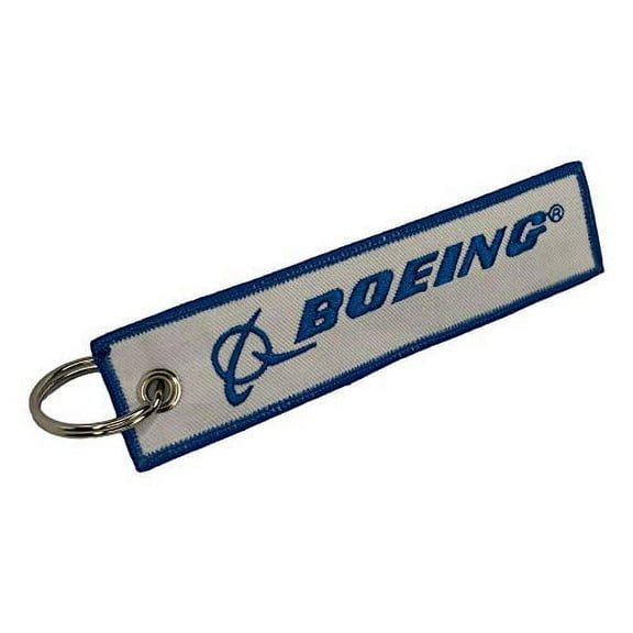 Boeing Pilot Aviation Key Chain - Boeing Aircraft - Woven High Quality Key Tag - Aircraft Airplane Boeing