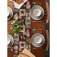 thumbnail image 2 of nqOlkjepod Texas Star Vintage Table Runner 72 Inches Long Farmhouse Dress Scarves, Country Star Western Cowboy Dining Tablerunner for Coffee Table/Kitchen Island/Party Décor, 16" x 72", 2 of 8