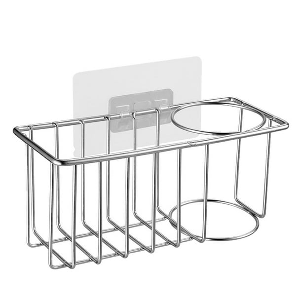 1 escurridor de líquidos de acero inoxidable para trapos y esponjas (plateado)