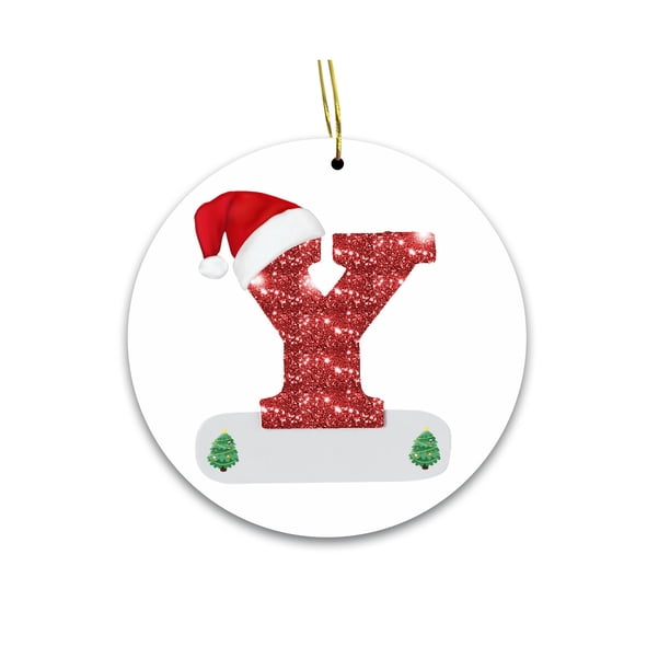 Decoraciones de Halloween, 26 letras para árbol de Navidad, adornos colgantes personalizados para árbol de Navidad, adornos navideños DIY, decoración navideña, decoración colgante para árbol de Navida