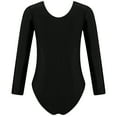 thumbnail image 2 of YONGHS Kids Girls Shiny Rhinestone Long Sleeve Gymnastic Leotard Ballet Dance Athletic Bodysuit Top Royal Blue 4, 2 of 5