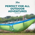 thumbnail image 2 of Bliss Hammocks Portable Travel Camping Hammock in a Bag W/ Tree Straps, 54-inch Wide, 300 lb. Capacity (Mermaid), 2 of 14