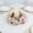 Pink PK, variant on Usmixi Wildflower Candle Holder Wreath 7.9in Multi Flower Faux Floral Ring Plastic Candle Ring Centerpiece for Table Wedding Decor Living Room Spring Summer Holiday Photography Prop