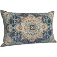thumbnail image 2 of Boho Pillow Covers 12x20 Set of 2, Light Blue Beige Carpet Pattern Outdoor Decorative Throw Pillows Vintage Linen Ethnic Rustic Farmhouse Cushion Cases for Couch Sofa Decor, 2 of 5
