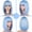 Blue, variant on Wigs, Wigs for Women, Cut Bob Wigs With Bangs 14 Inch Shoulder Length Straight Synthetic Hair Wigs Daily Costume Wig For Black Women Hair Replacement Wigs