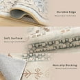 thumbnail image 5 of Area Vintage Boho Rugs for Living Room, Machine Washable Area Rugs with Non-Slip Backing, Indoor Rug Vintage Bohemian Area Rug Home Decor, Room Decor, 5 x 7 ft, Light Gray, 1 Pack, 5 of 6