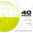 thumbnail image 3 of Franklin Sports X-40 Outdoor Pickleballs - Official Size - Optic - 3 Pack, 3 of 15