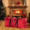 thumbnail image 2 of ziyahi Premium Rolling Tree Storage Bag Tear Proof for Christmas Holiday red, 2 of 7