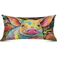 thumbnail image 2 of GZHJMY Cute Colorful Piggy Plush Pillow Case,Zippered Bed Pillow Pillowcases,Super Soft and Cozy Pillowcase Covers for Sleep - Standard Size 20x26in Home Decor, 2 of 7