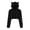 Black, variant on Womens Cat Ear Hoodie Sweatshirt Long Sleeve Crop Pullvoers Black XXL