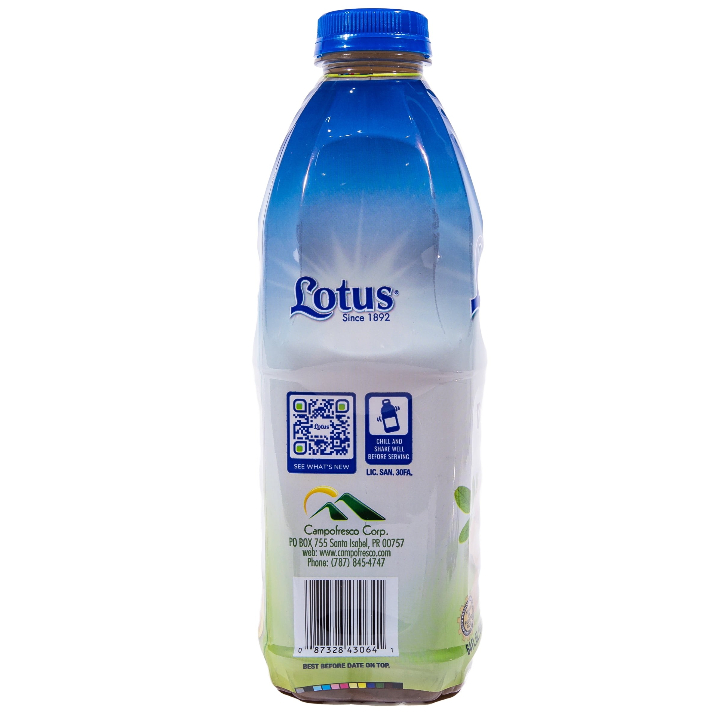 Lotus Tamarind Shelf Stable Nectar Beverage, 100% Vitamin C, Plastic Bottle 64 fl oz