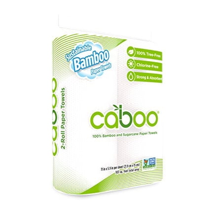 Caboo Kitchen Roll Towel - 2 per pack -- 20 packs per case.