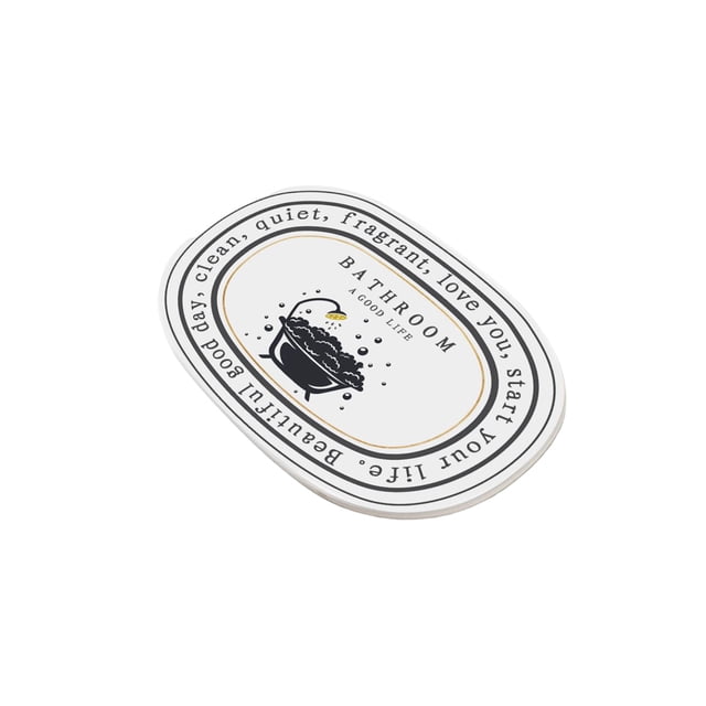 Ounissouiy Alfombrilla de baño antideslizante de poliéster con absorción de agua, alfombrilla para puerta, alfombrilla lavable para cocina, Suministros de limpieza para el hogar 50x80cm Tipo 2