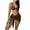 Brown, variant on WREESH Womens Bikini Set with Sarong Bathing Suit Beach Cover Up Wrap Skirt Swimwear Three-Piece Bikini Brown