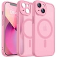 thumbnail image 1 of Magnetic Case for iPhone 16 Pro Max with Full Camera Protection [Compatible with Magsafe] [Translucent Matte] Protective Phone Case, Hot Pink,Pink, 1 of 5