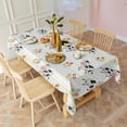 thumbnail image 6 of Colorful Cow Flower Pattern Rectangle Tablecloth 60"x120",Waterproof Polyester Rectangle Table Cloth, Wipeable Spillproof Polyester Tablecloth for Dining, Camping, Indoor and Outdoor, 6 of 6
