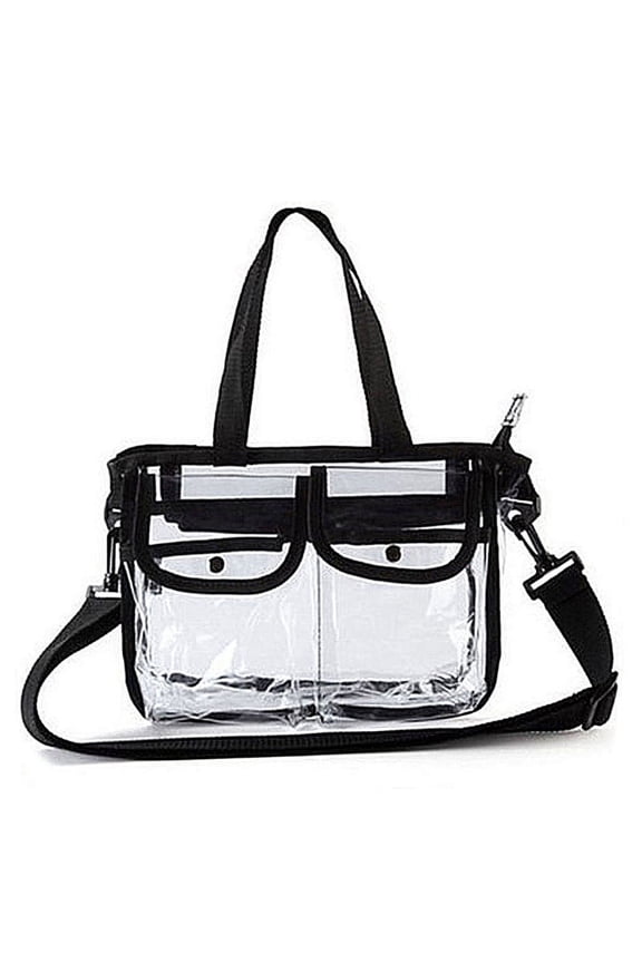 Women PVC Shoulder Bag Handbag Travel Tote Cosmetic Beach Toiletry Storage for C