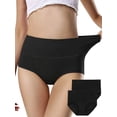 thumbnail image 3 of Sonducket Ropa interior de mujer Bragas de algodón de cintura alta Chica Embarazada Calzoncillos elásticos de color sólido, Rojo, L Prendas para la parte inferior del cuerpo negro 4XL Sonducket AP003573-15, 3 of 6