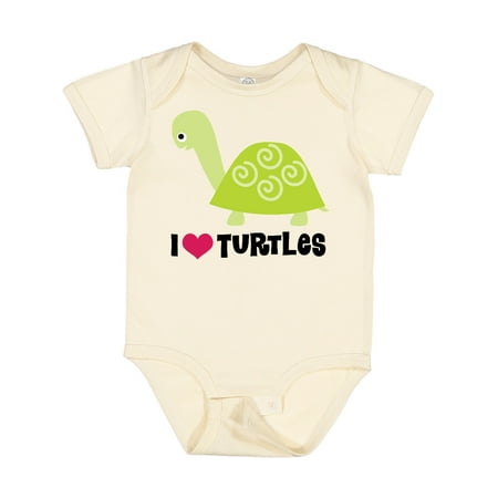 

Inktastic I Love Turtles Cute Kids Gift Baby Boy or Baby Girl Bodysuit
