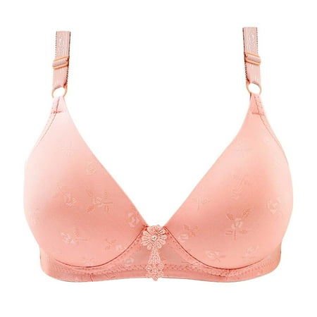 

Woman s Embroidered Glossy Comfortable Breathable Bra Underwear No Rims bras wireless bra womens bras
