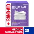 thumbnail image 2 of BAND-AID Brand Cushion Care Gauze Pads, Medium, 3 in x 3 in, 25 Count, 2 of 8