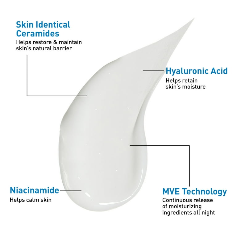 2 pack) CeraVe Night Cream PM Ultra-Lightweight Moisturizing