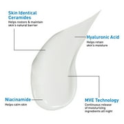 CeraVe Night Cream PM Ultra-Lightweight Moisturizing Lotion with Ceramides Niacinamide Hyaluronic Acid Restores Skin Barrier, 2 fl oz