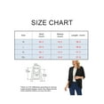 thumbnail image 2 of Spencer Women's 3/4 Sleeve Draped Ruffles Cardigans Open Front Waist Length Solid Cardigan Casual Tops "2XL, Red", 2 of 10