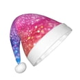 thumbnail image 2 of Bingfone Rainbow Glitter Cute for Kids Christmas Hat Santa Hat for Boys Girls Teenager for Christmas New Year Xmas Festive Holiday Party Supplies Gifts, 2 of 6