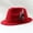 Red, variant on Fedora Hat, Feather Decor Short Wide Brim Ribbon Bow Band Soft Felt Panama Dress Hat Vintage Classic for Men Women Wedding Party Stage Daily Gentleman Outfit, Sun Hat, Khaki