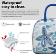 thumbnail image 3 of Lunch Bag Lunch Box for Women Reusable Insulated Lunch Bags,Water-Resistant Watercolor Blue Ocean Sea Star Cooler Lunch Tote Bag, Large Capacity for Work Travel Picnic, 3 of 6