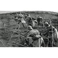 thumbnail image 2 of World War 1 Battle Of Verdun. French Soldiers Crawling Through Their Own Barbed Wire Entanglements As They Begin An, 2 of 2