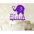 thumbnail image 1 of "Custom Birthday Cake Topper Personalized Glitter Purple Cake Topper Color Option Available 5""-7"" Inches Wide", 1 of 1