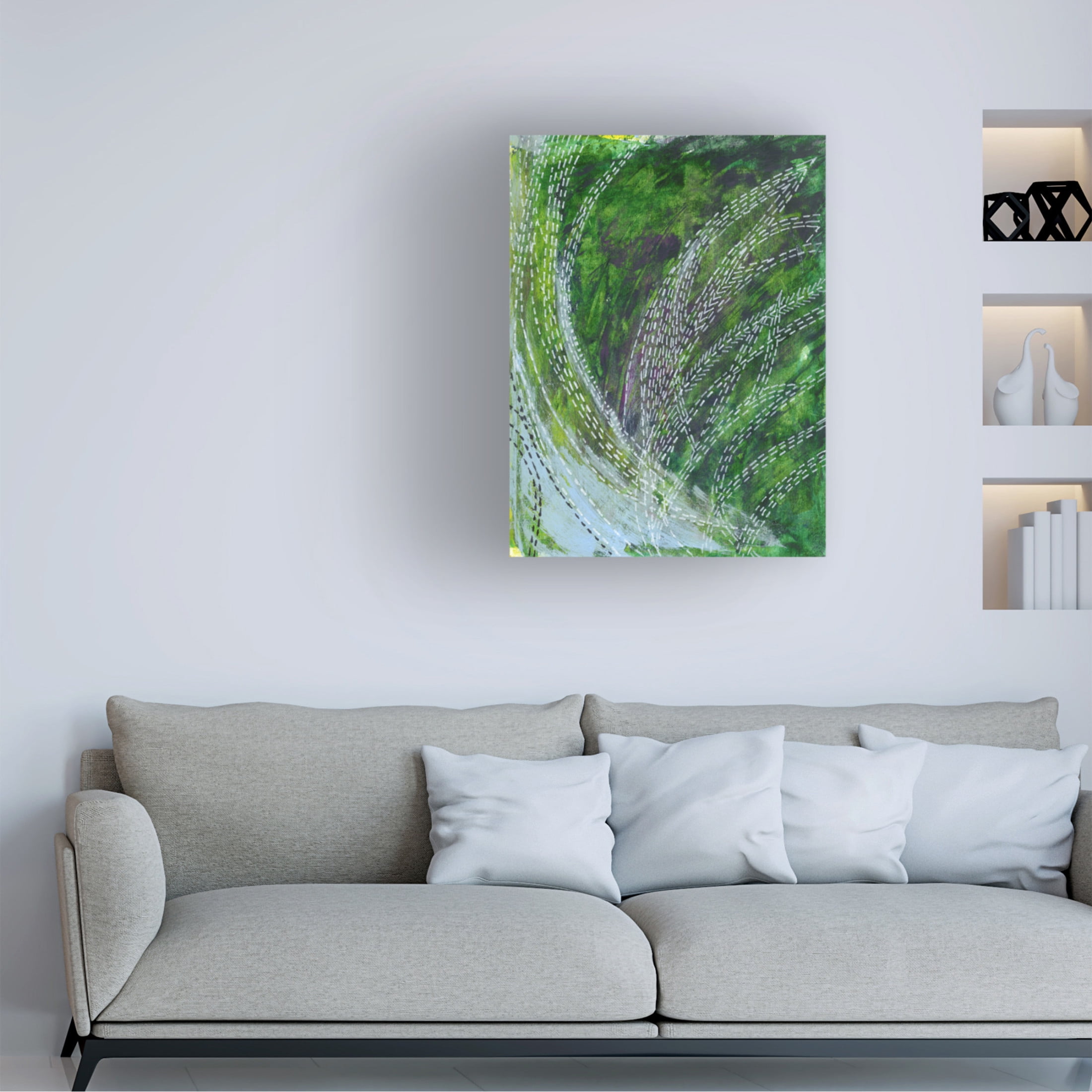 Canvas Wall Art - Medha Karandikar 'Spiritual Journal 13' Wall Art for Living Room, Bedroom, or Office Décor by Trademark Fine Art - 24 x 32 Inches
