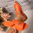 thumbnail image 5 of Fesfesfes Women's Rhinestone Fish Mouth Open Toe Lazy Slip-On Slippers Thick-Soled Comfortable Casual Spring Summer Fashionable Versatile Slip-On Shoes(Red#4,US 6), 5 of 9