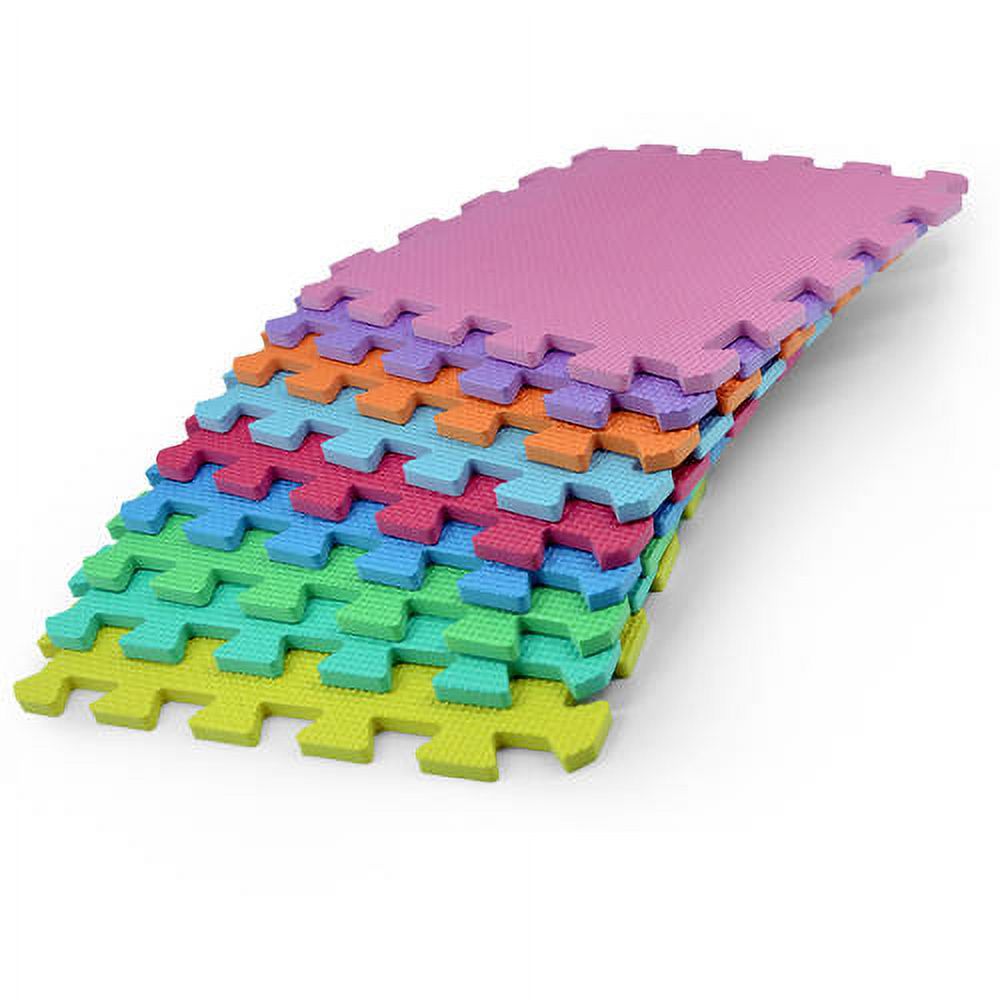Matney Foam Floor Puzzle-Piece Play Mat, Great for Kids to Learn and Play, 9 Tile Pieces - image 5 of 6