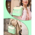 thumbnail image 3 of Soda Candy Bible Cover Case for Women, Large Chenille Letter Bible Bag with Shoulder Strap Bible Carrying Tote Bags for Bible Study Accessories, for Women Lady, 3 of 7