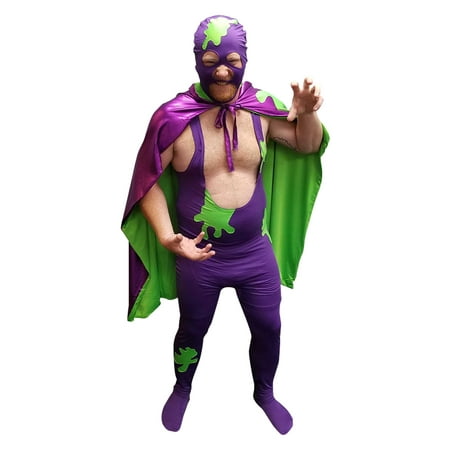 Revolting Blob Adult Costume Billy Madison Principal Wrestler Singlet Wrestling
